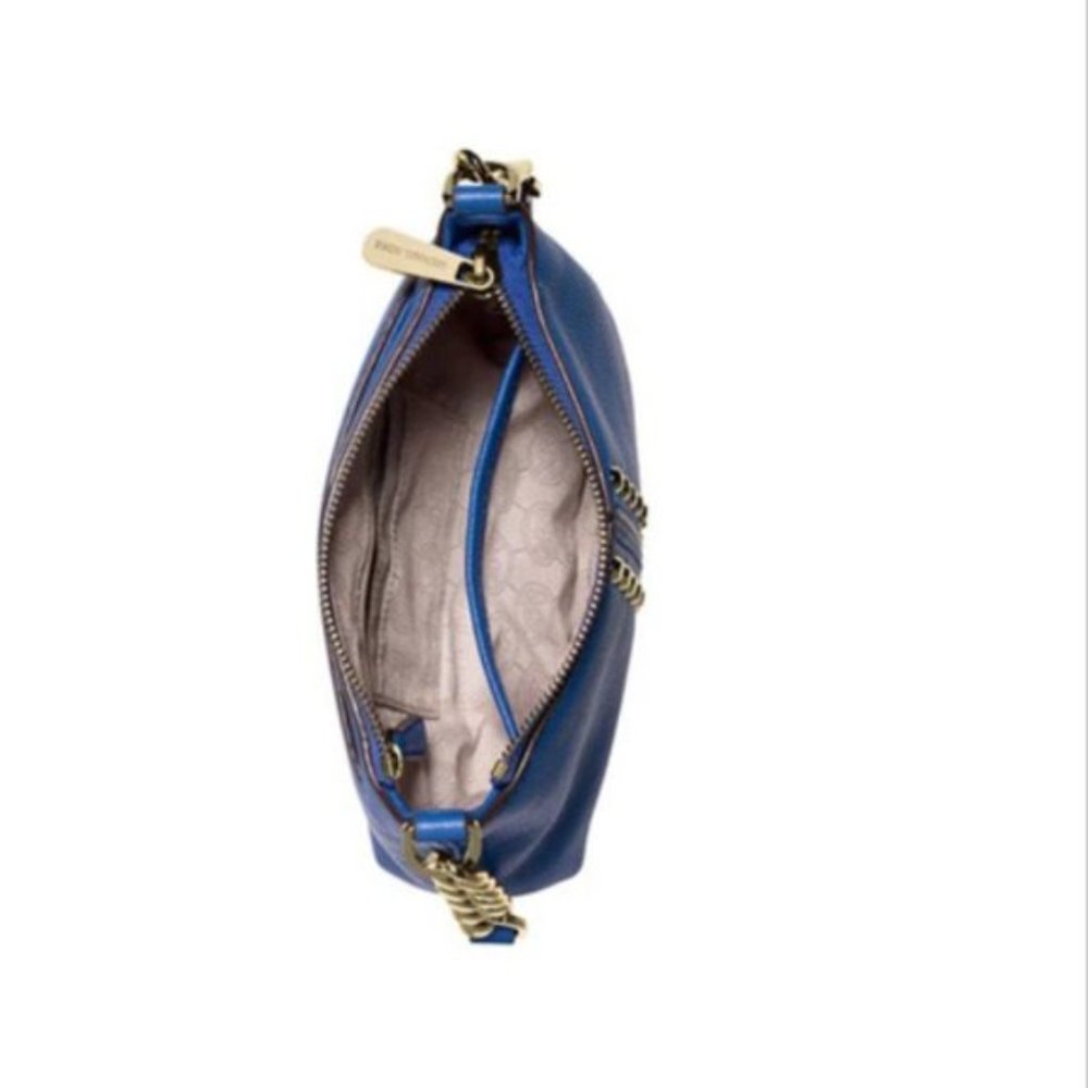 Michael Kors STUD ASTOR LEATHER CROSSBODY Royal Blue - Picture 7 of 14